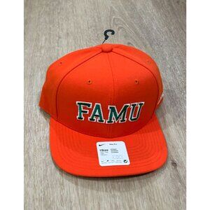 NEW Nike Pro FAMU Adjustable Snapback Hat Orange Unisex OS Embroidered Logo